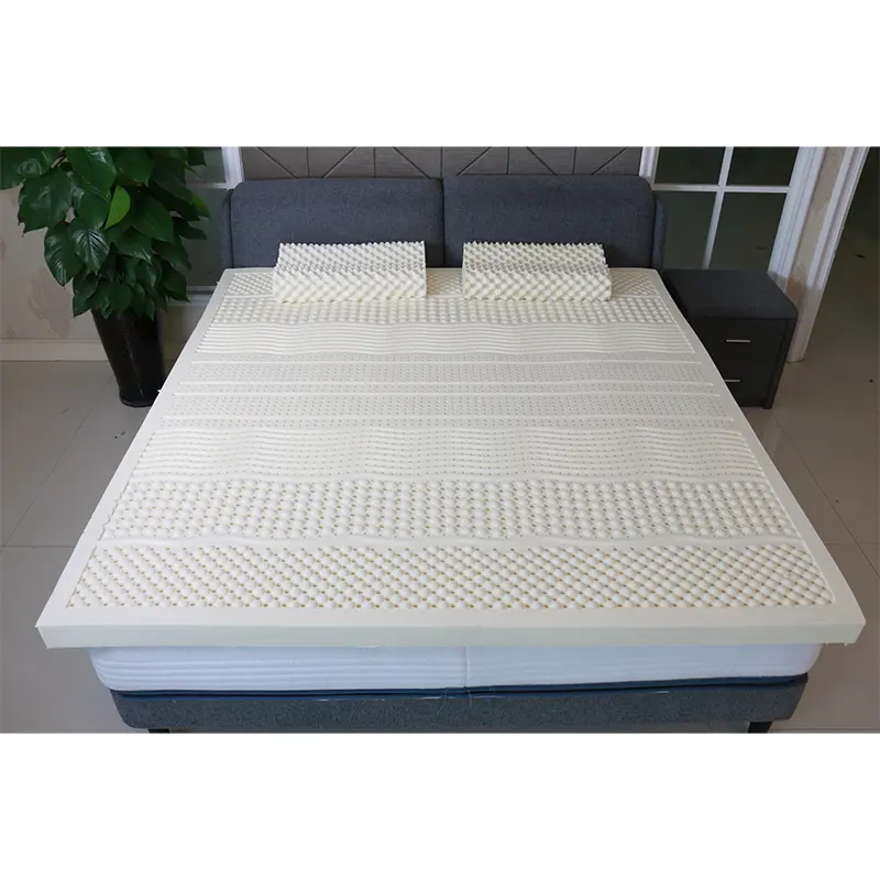 7-Zone flaach Latex Matratz Topper fir ze schlofen